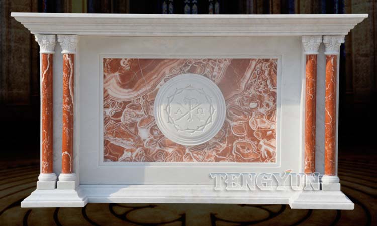 Church Decorative Marble Altar Christian Holy Article Pulpit Stone Lectem Granite Ambo (6)