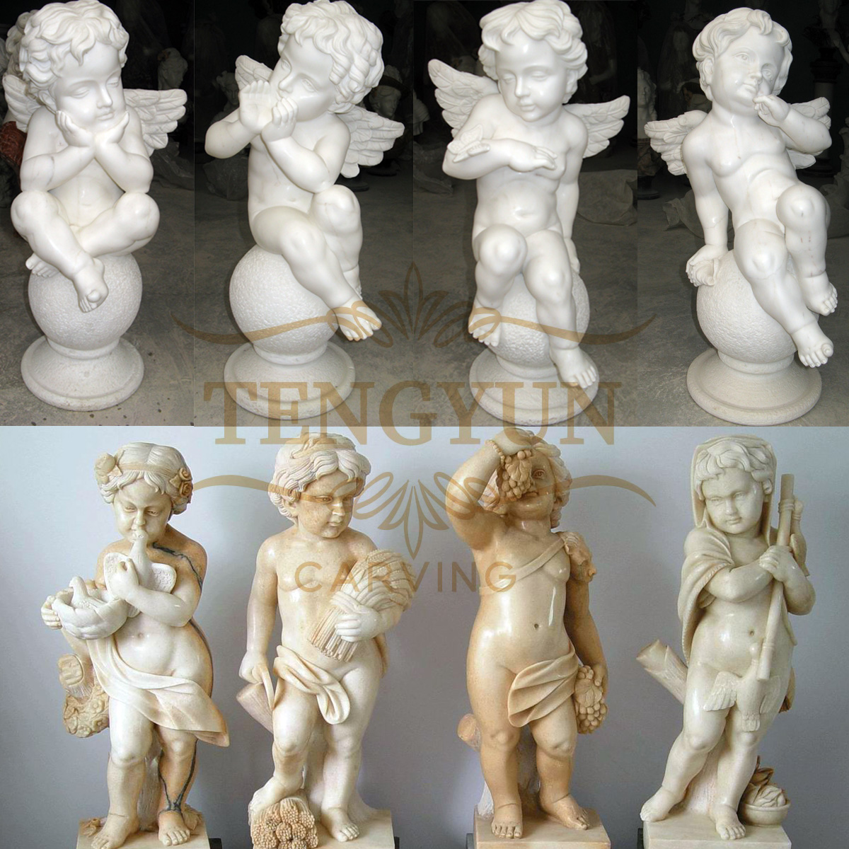 angel children statue