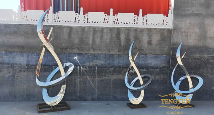 Tengyun Carving stainless steel asbstract sculptures (1)