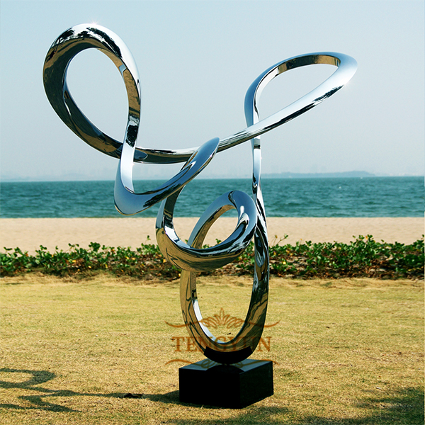 stainless steel abstract sculpture