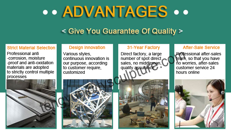 outdoor stainless steel sculpture Advantage