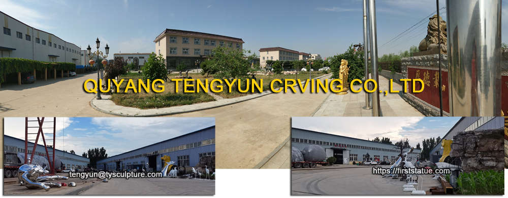 polished stainless steel sculpture Quyang tengyun factory
