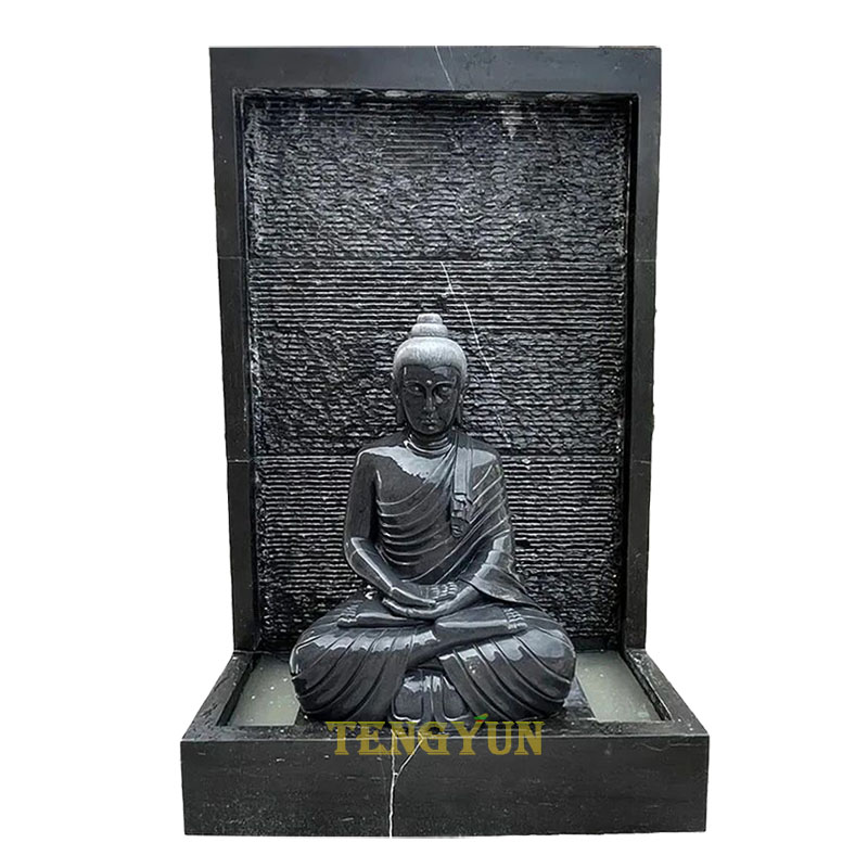 https://www.firststatue.com/natural-black-marble-buddha-wall-water-fountain-outdoor-water-feature-product/