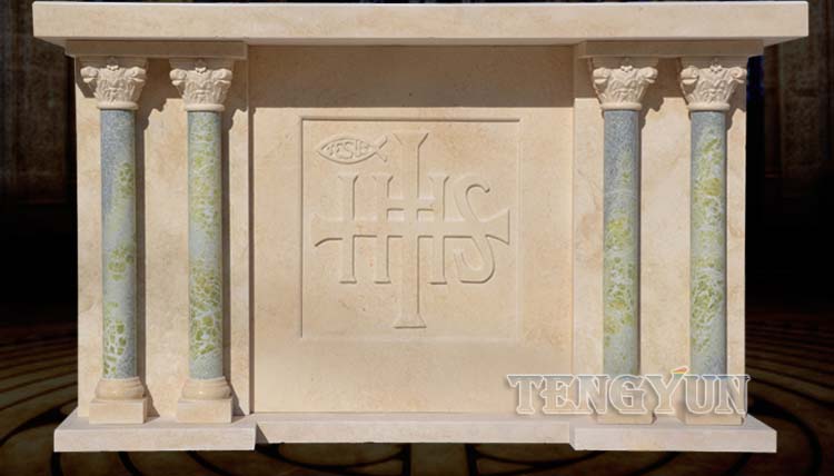 Church Decorative Marble Altar Christian Holy Article Pulpit Stone Lectem Granite Ambo (7)