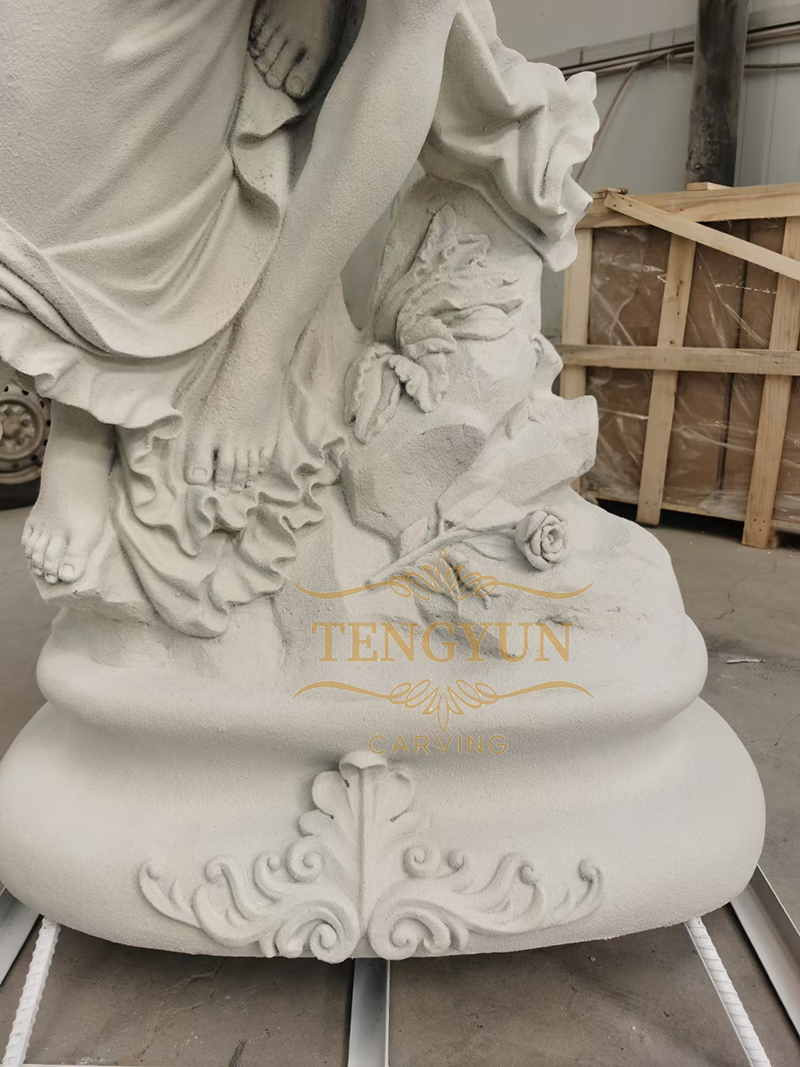 Fiberglass Psyche And Cupid Statue (5)