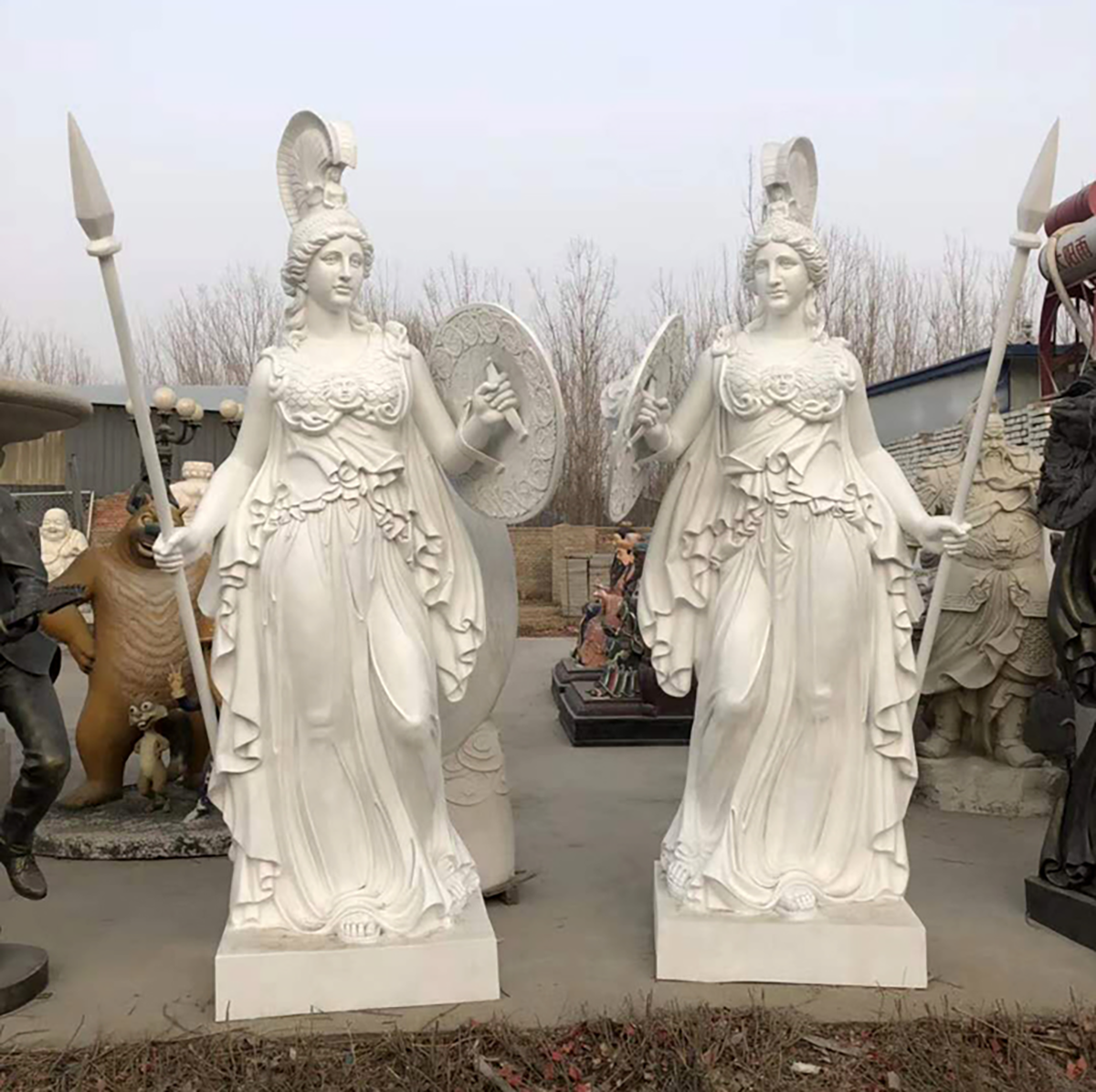 Our Fiberglass Warrior Statues Made For The Filming Set Of The American TV Series “The Chosen”