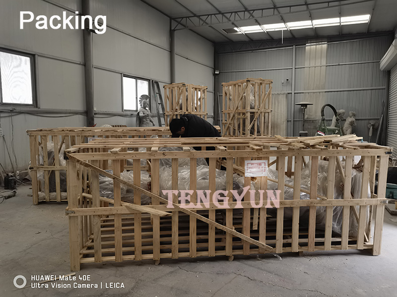 Our Fiberglass Warrior Statues Made For The Filming Set Of The American TV Series “The Chosen”