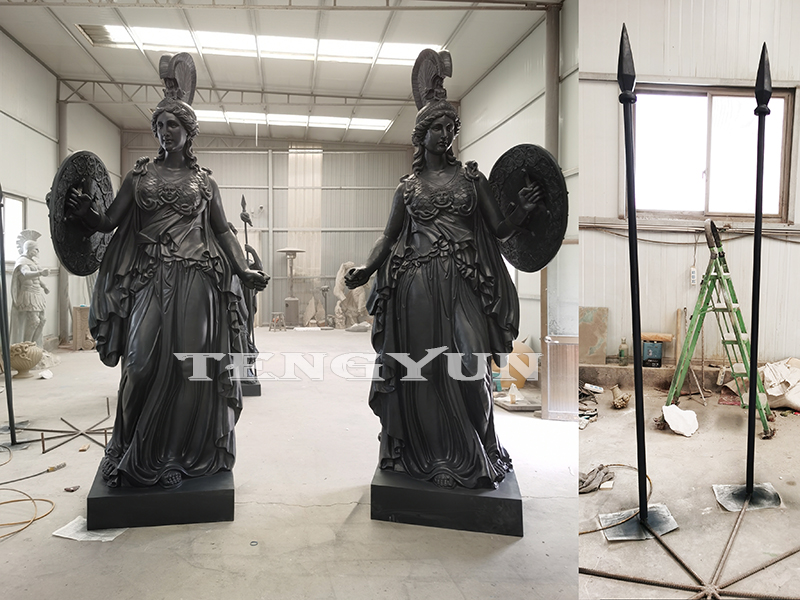 Our Fiberglass Warrior Statues Made For The Filming Set Of The American TV Series “The Chosen”