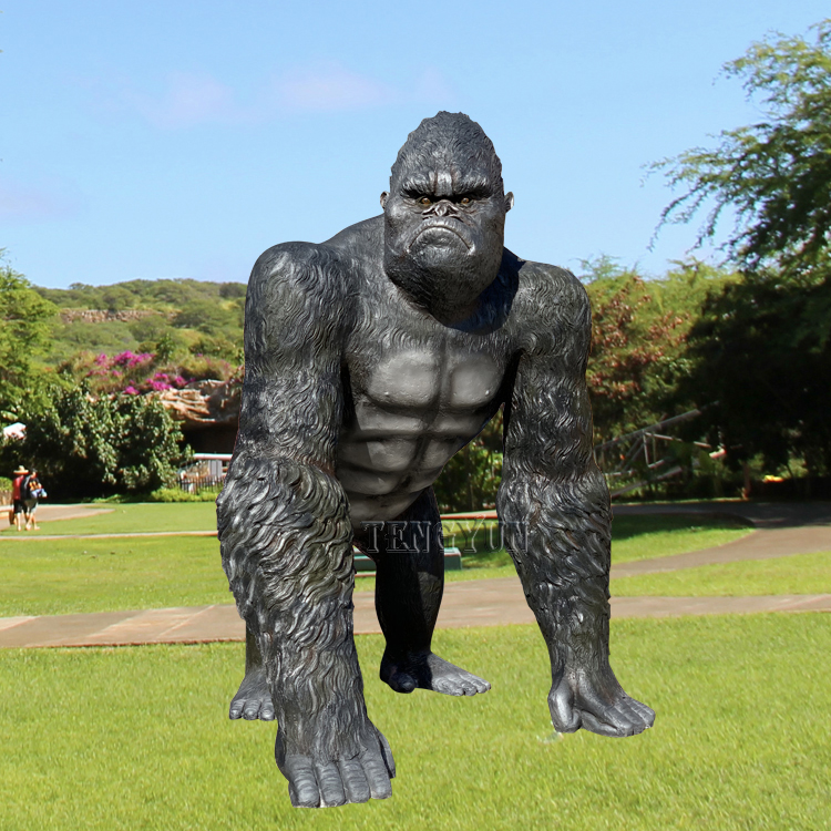 fiberglass gorilla sculpture(7)