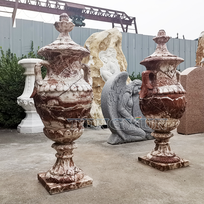 https://www.firststatue.com/outdoor-decorative-chick-blood-red-marble-flowerpot-for-garden-product/