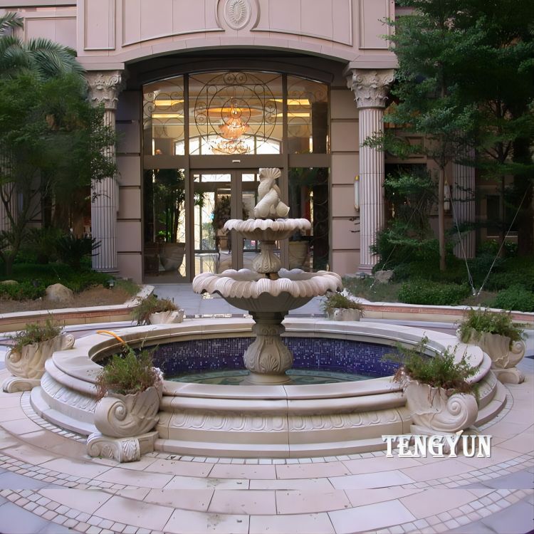 Water Fountains Installed In Courtyard (6)(1)