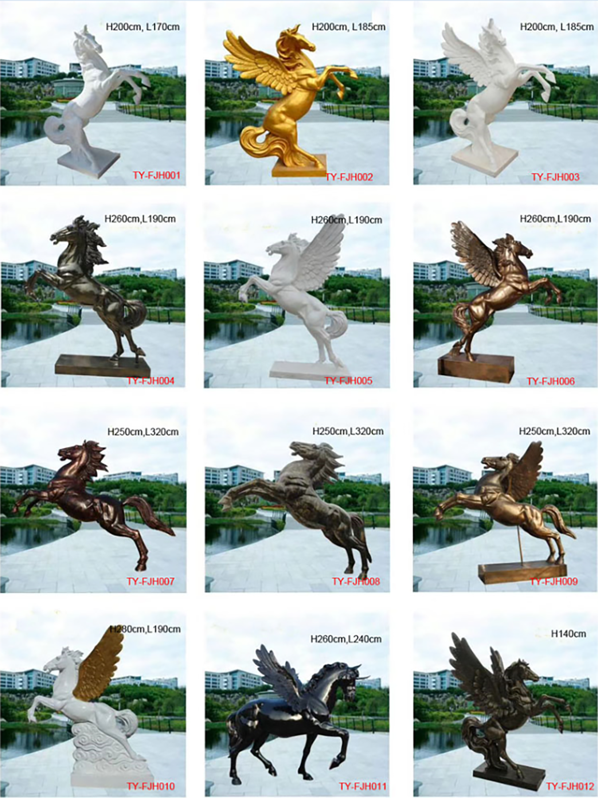 Outdoor Life Size Horse Garden Fiberglass Scu (11) 1