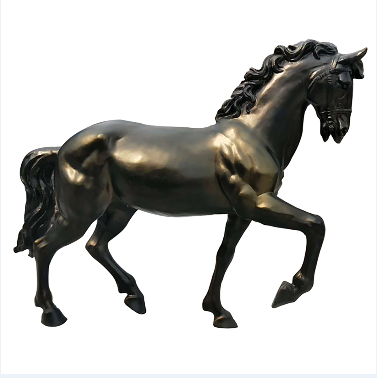 Outdoor Life Size Horse Garden Fiberglass Scu (4) 1