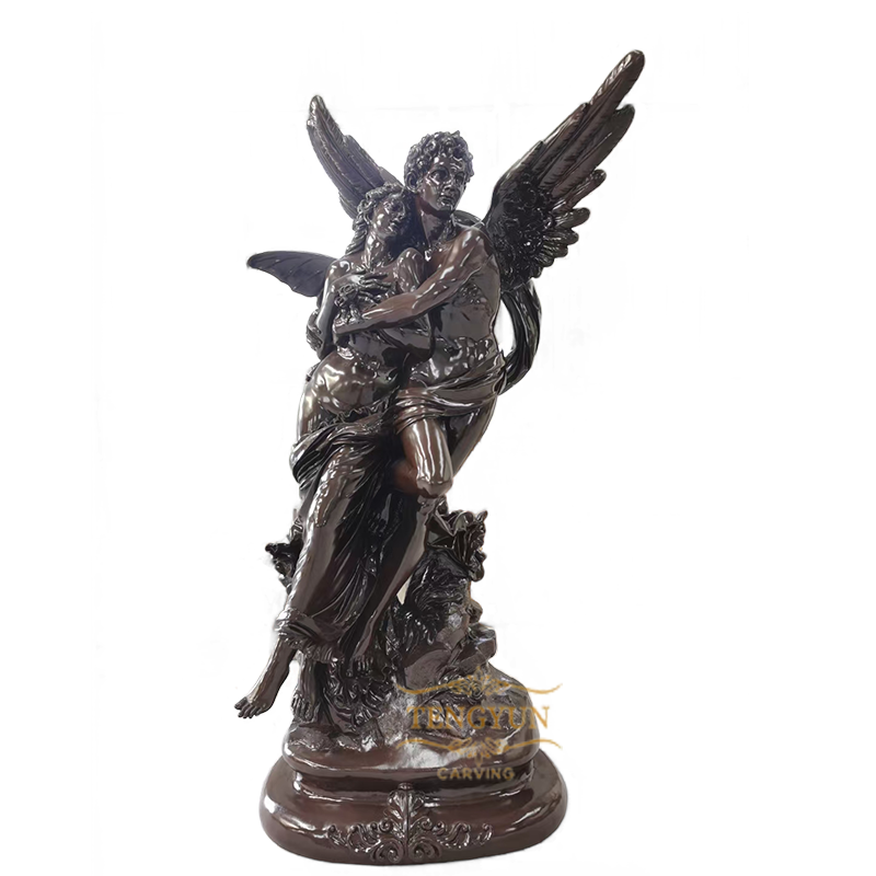 Outdoor Park Fiberglass Figure Statue Life Size Resin Lover Cupid Amor Statue For Sale