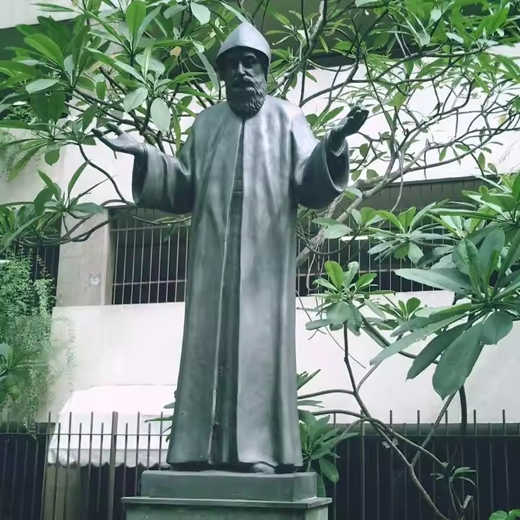 Custom Bronze saint charble sculpture (1)