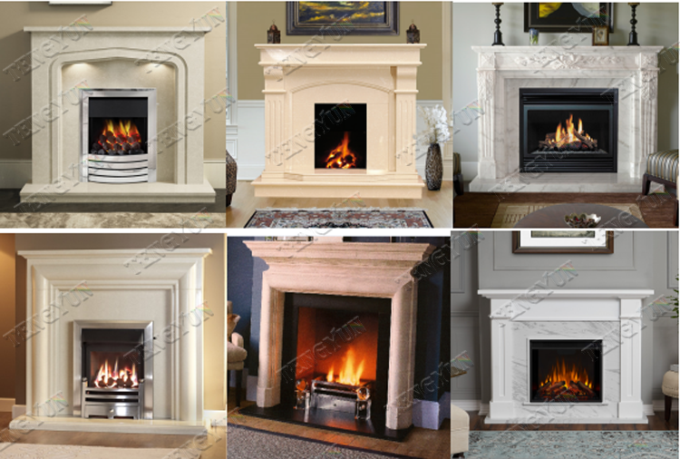 marble fireplace