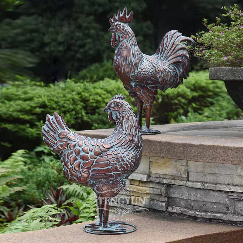 bronze rooster
