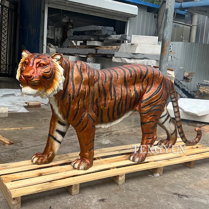 antique bronze tiger statue
