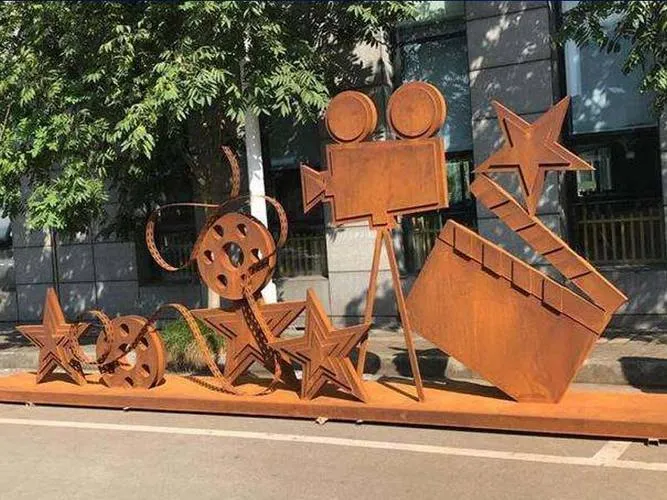 Patina Poetry Corten Steel Sculpture