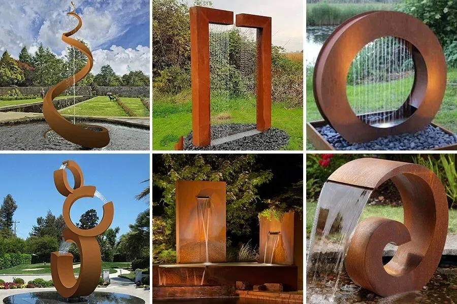 Patina Poetry Corten Steel Sculpture