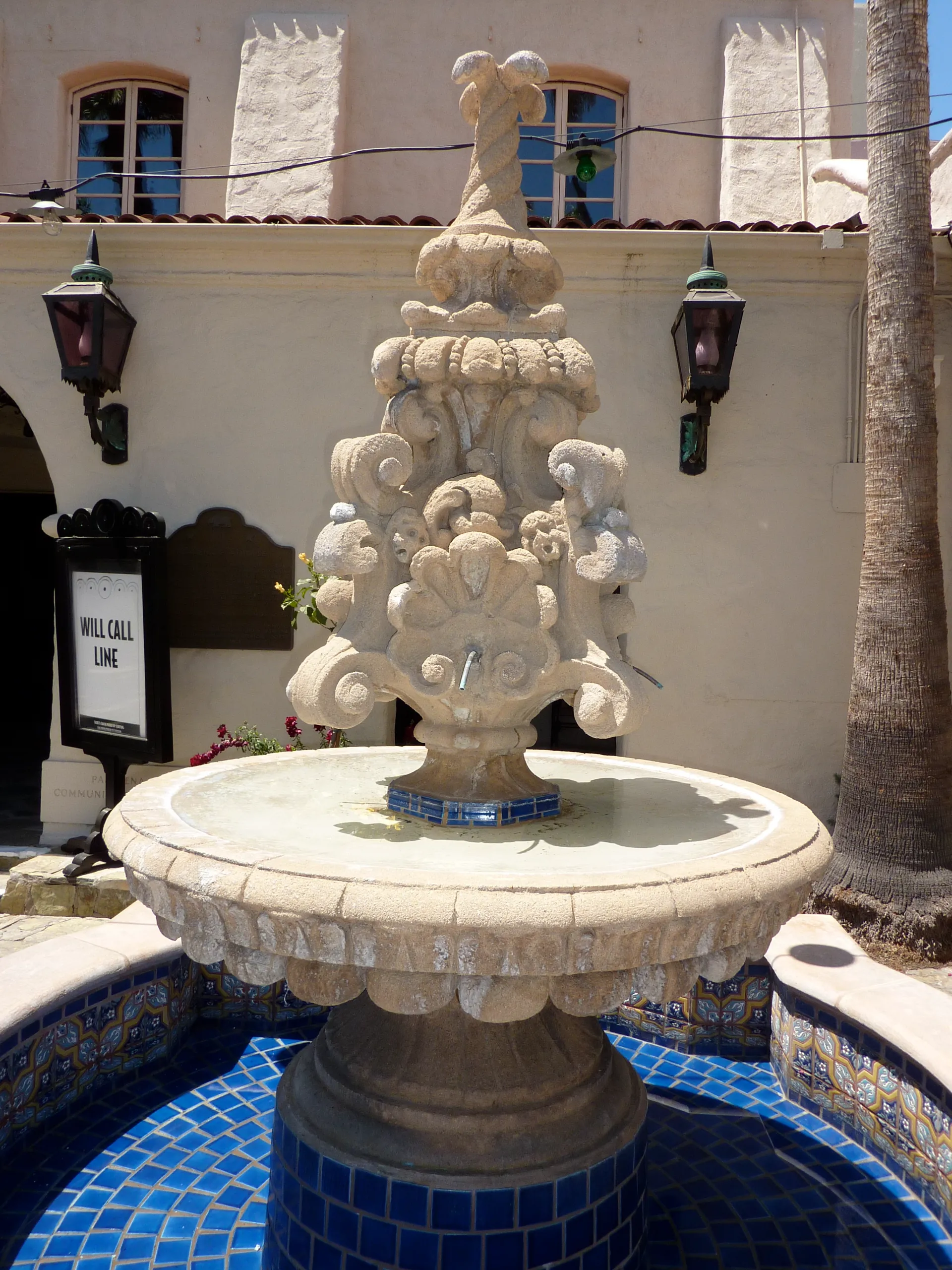 sandstone water feature