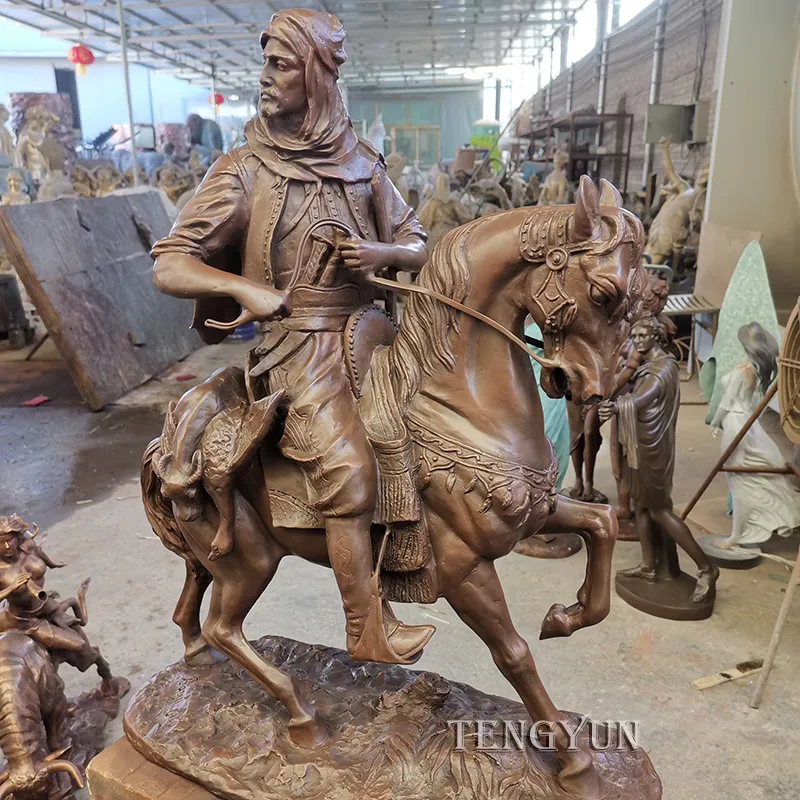 arabian horse bronze sculpture