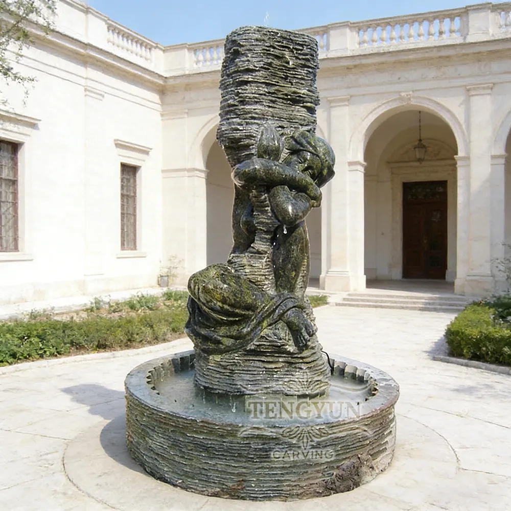 Read More About fountain in front of house