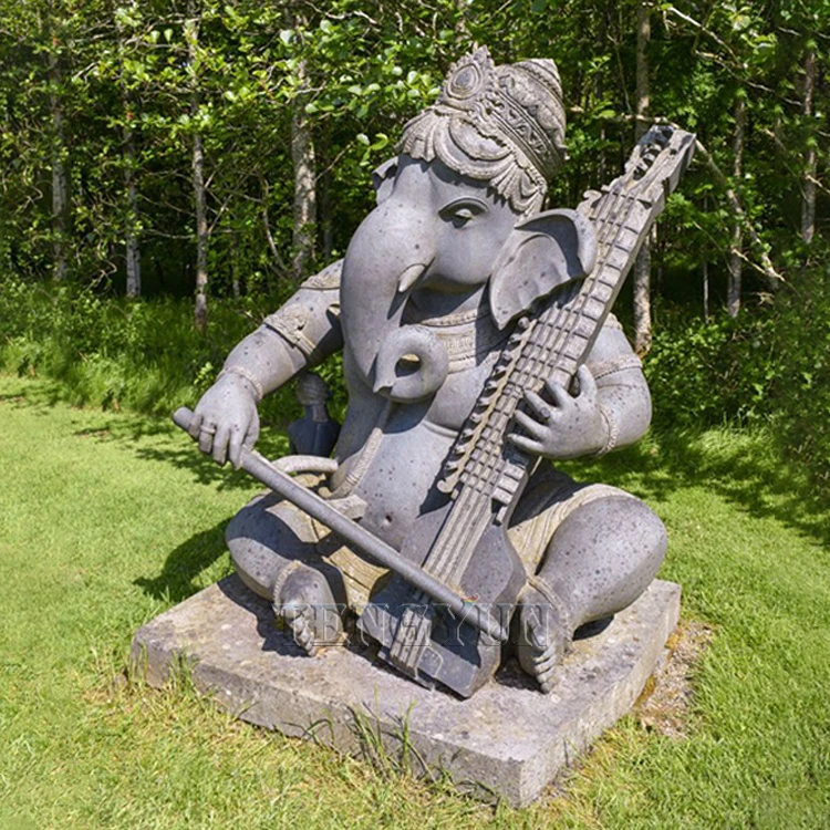 Natural Marble Carved Hindu Lord Ganesha Statues