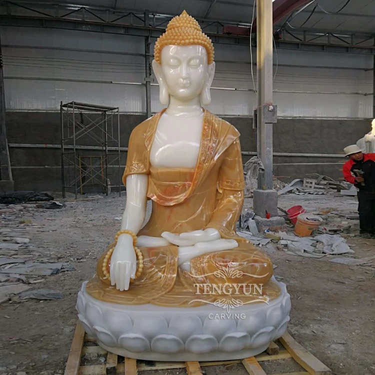 Large Size Stone Sitting Buddha Statue for Sale