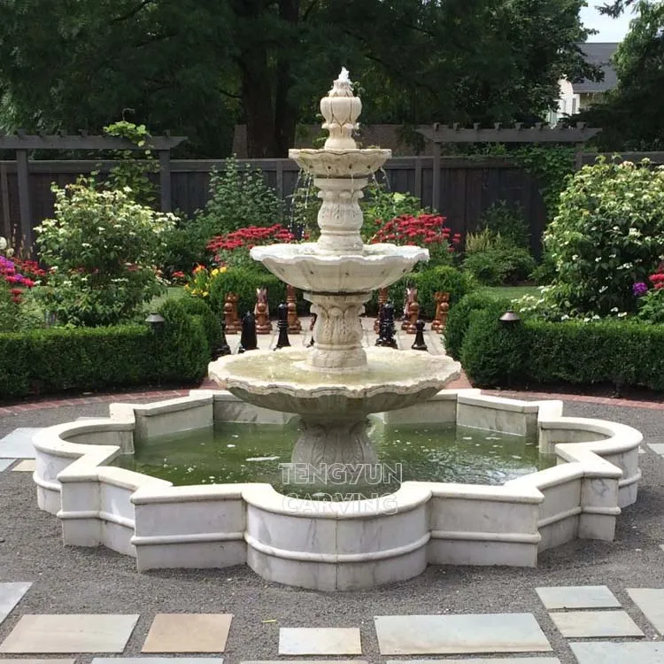 custom marble fountain