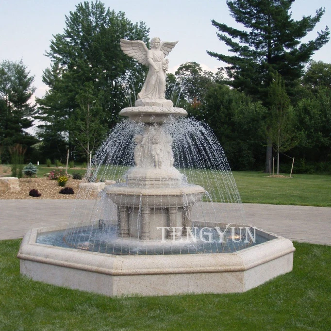 Famous Large size Marble Angel Statue Water Fountain