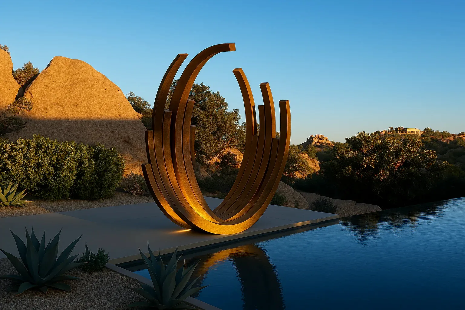 Iconic Corten Garden Art Installations Around the World