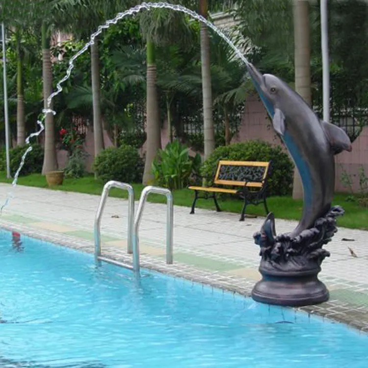 dolphin statues for pool