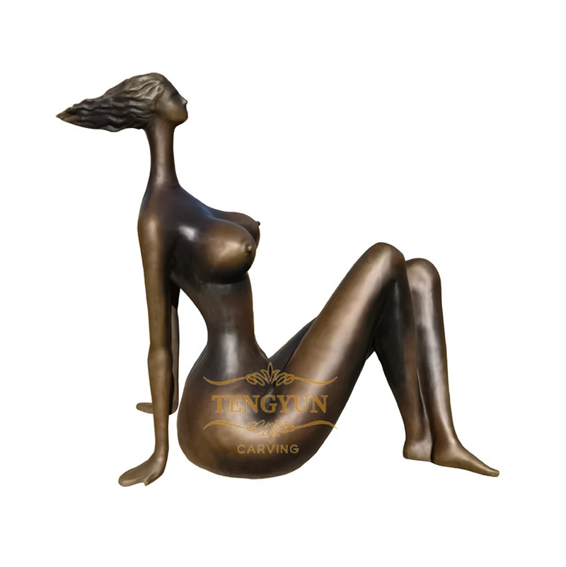 TENGYUN bronze female abstract statues