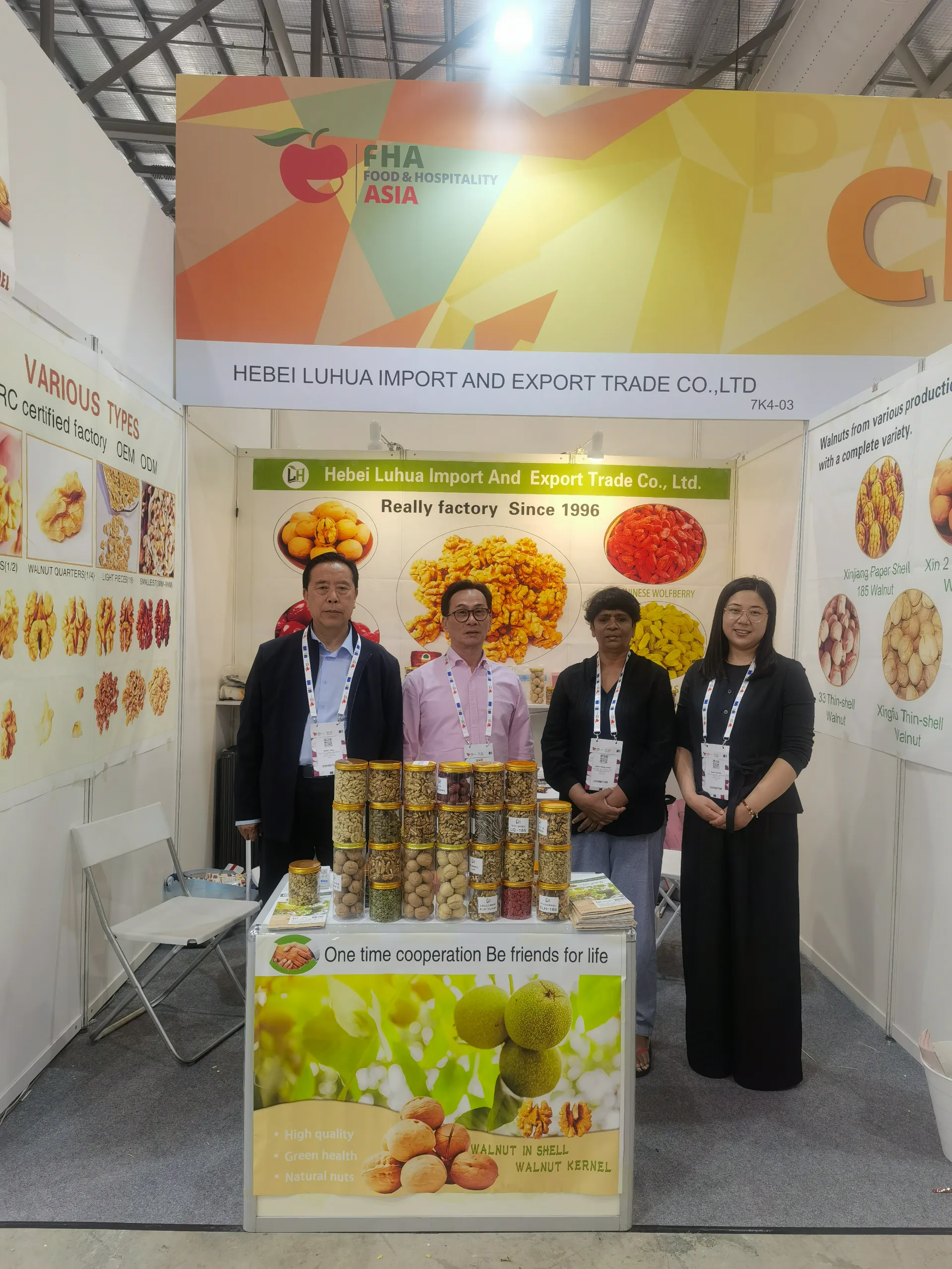 Expanding Global Reach: Hebei Luhua Showcases Premium Walnuts at Singapore Exhibition
