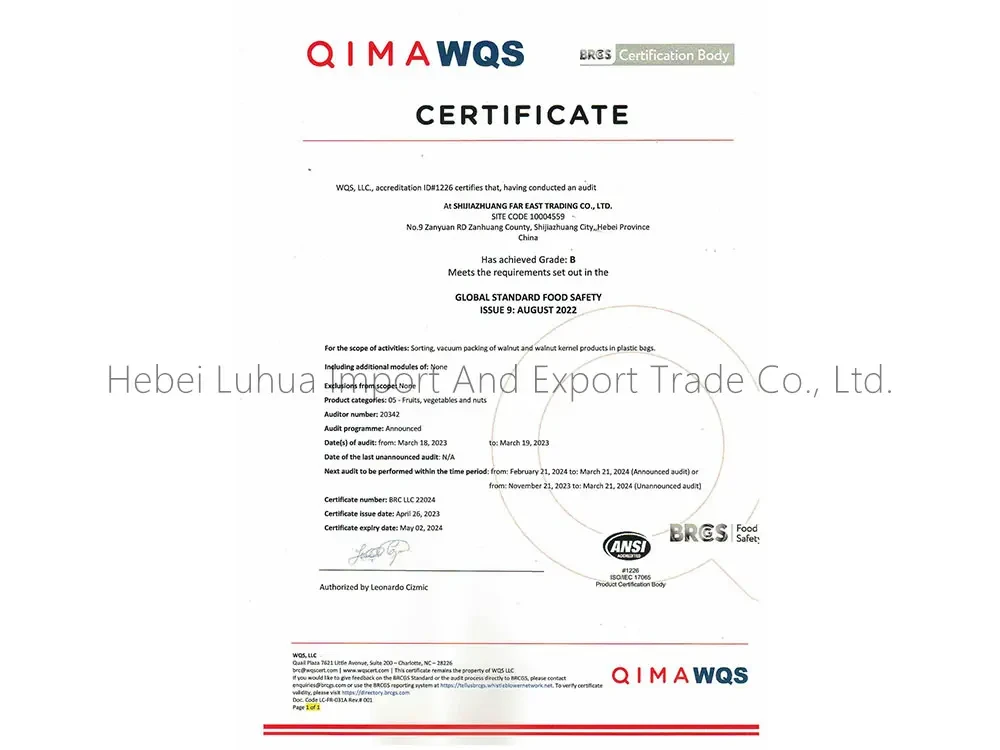 BRC Certification: A “Passport” to Global Markets