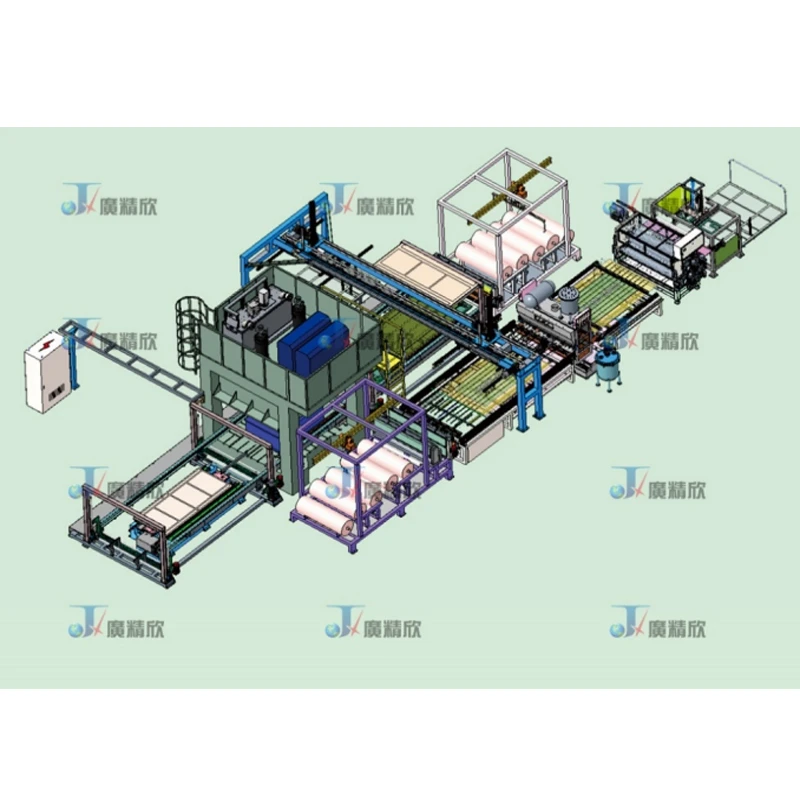 Automobile Headliner Wet Method Line (Pu Glue Rolling Process)