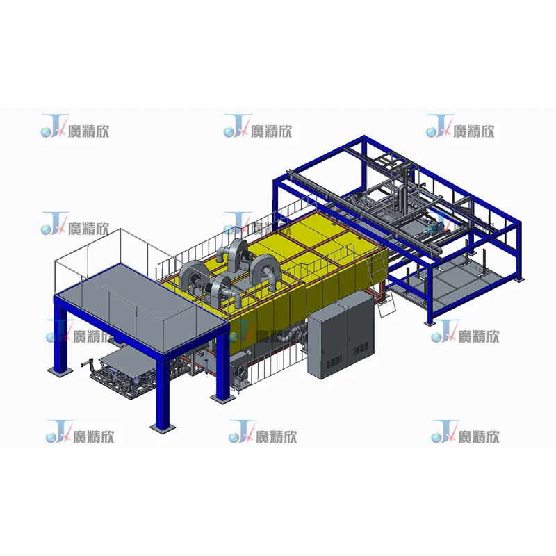 Automotive Carpet Production Line (Heating By Hot Air Penetration )