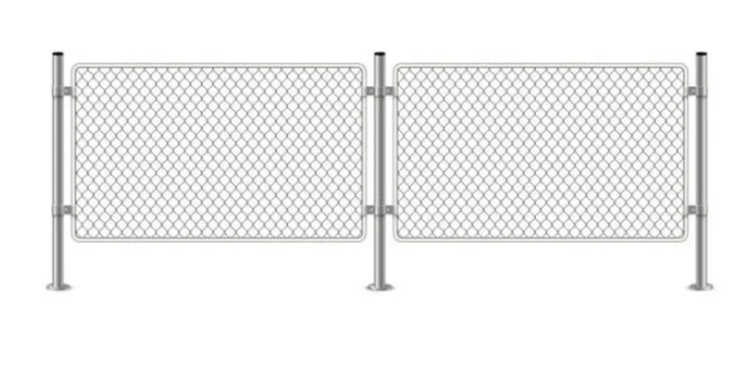 Security Features of a Metal Chain Link Fence