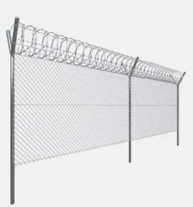 Diamond Link Fence Breathable Structure Maintains Visibility