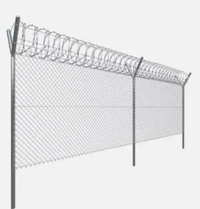 Diamond Link Fence Breathable Structure Maintains Visibility