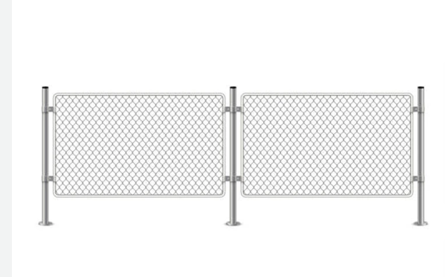 Designs for a Double Drive Gate Chain Link Fence.