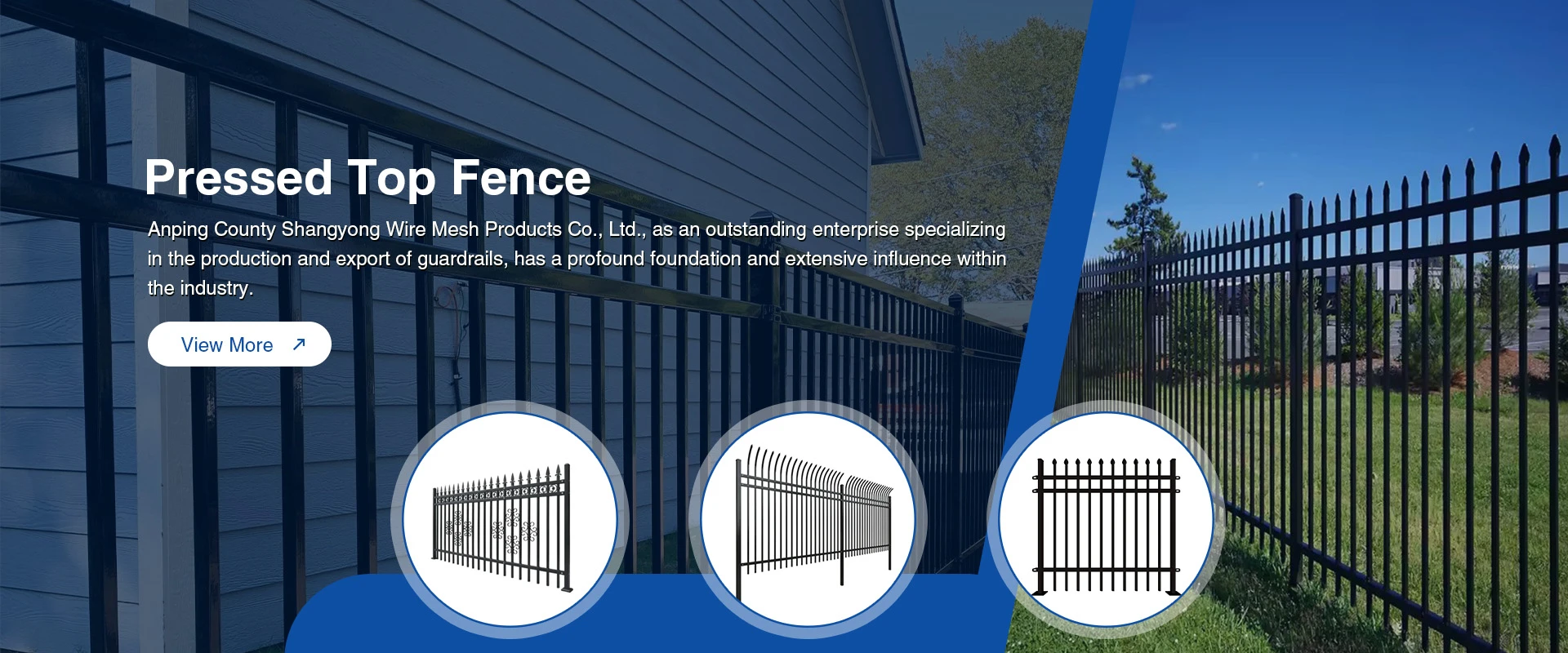 Pressed Top Fence