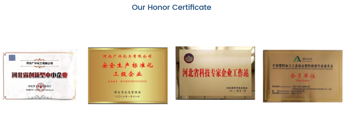 Hydrotalcite PVC Stabilizer Guangxing Eco Commitment