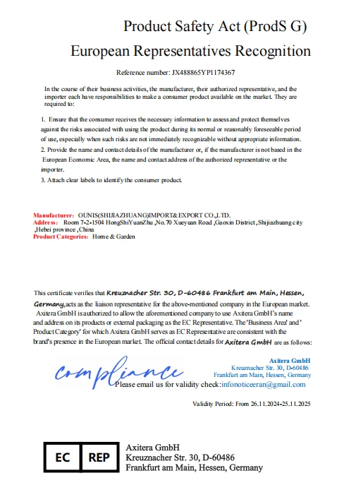 OUNIS(SHIJIAZHUANG)IMPORT&EXPORT CO.,LTD.