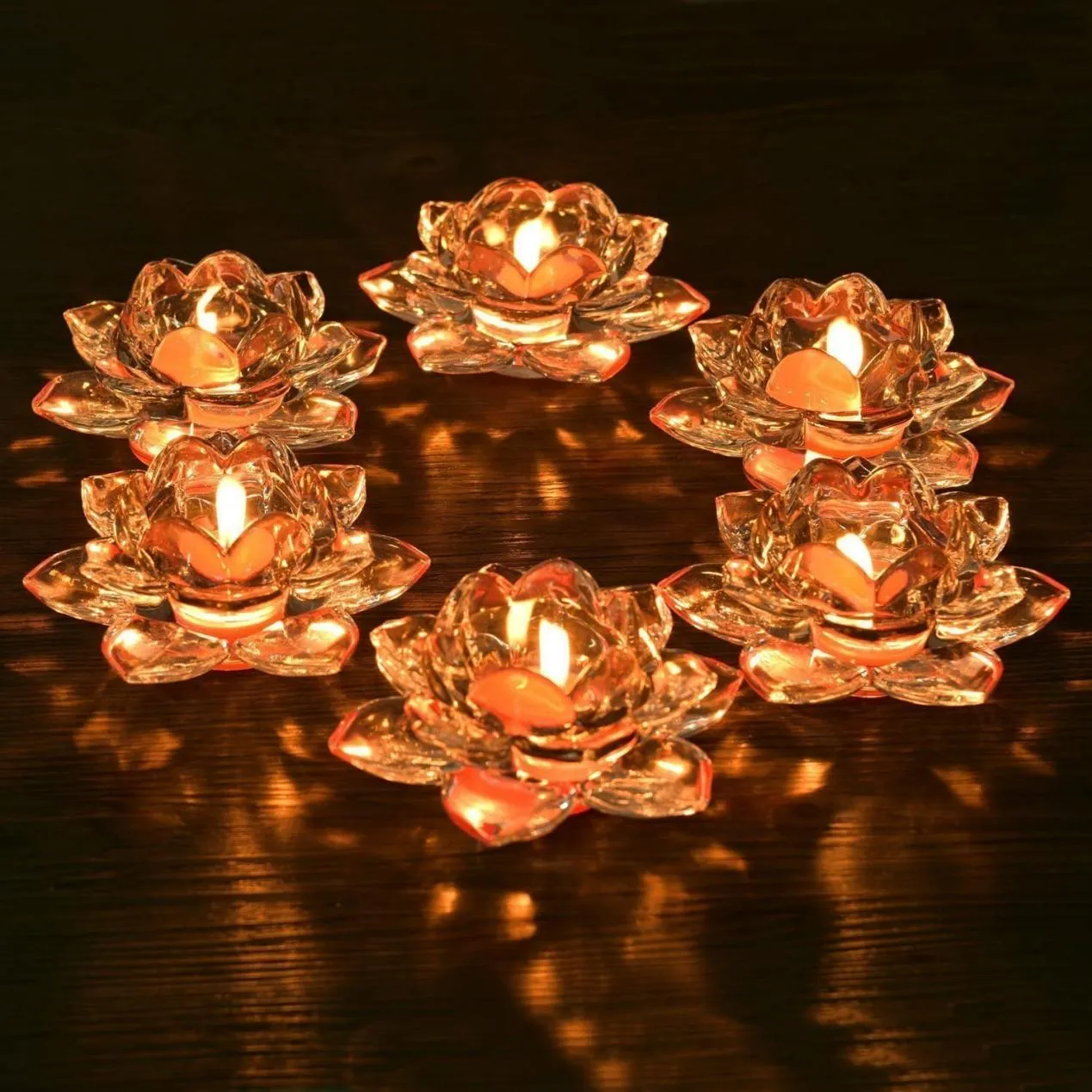 Glass Tealight Holders for Magical Ambiance