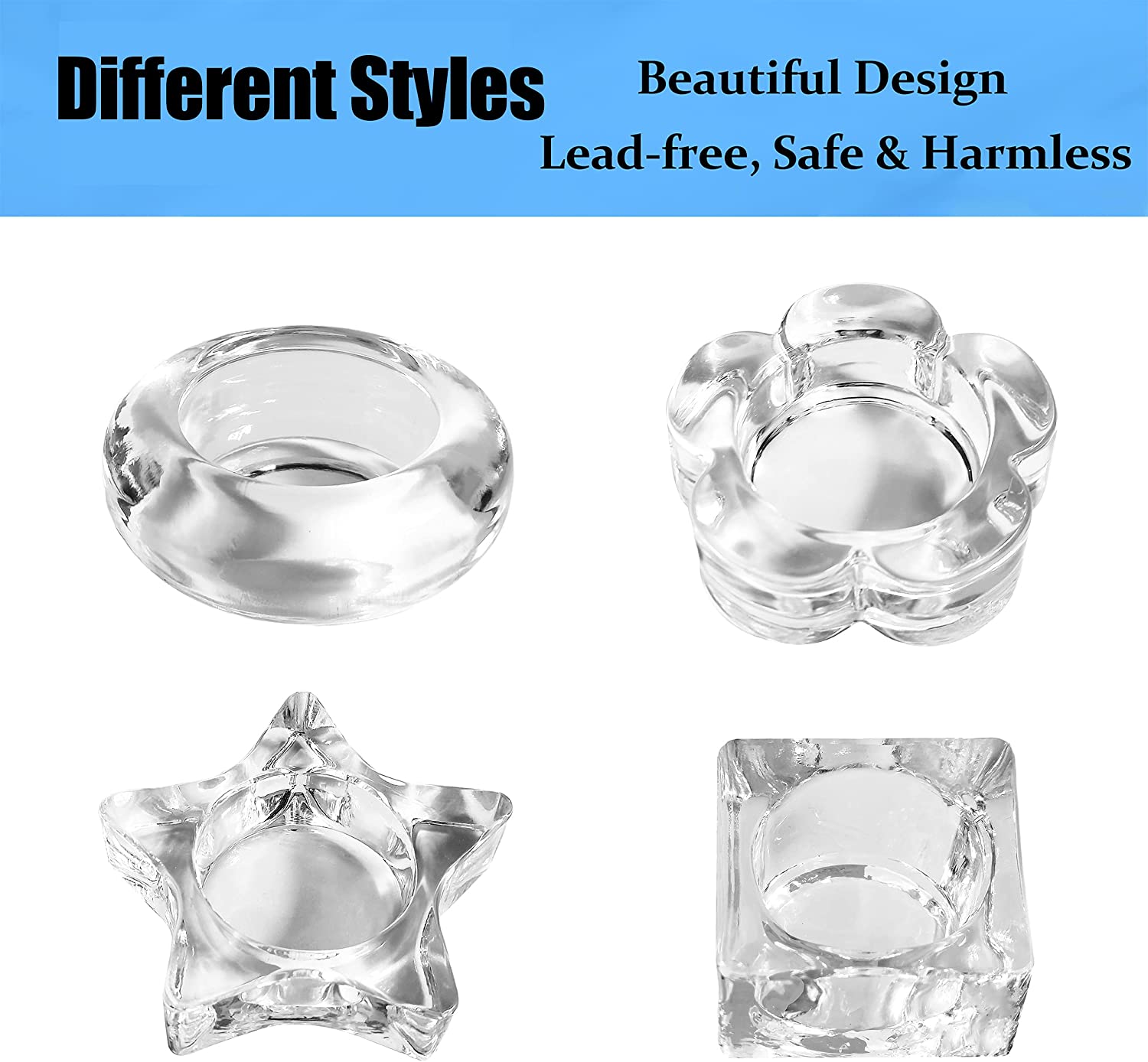 glass tealight candle 