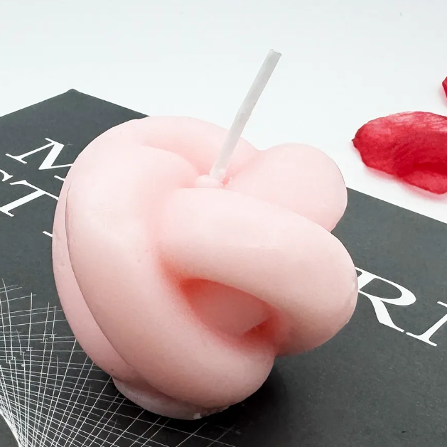 Knot Candle Flexible Design Fits Tabletop Shelf Decoration