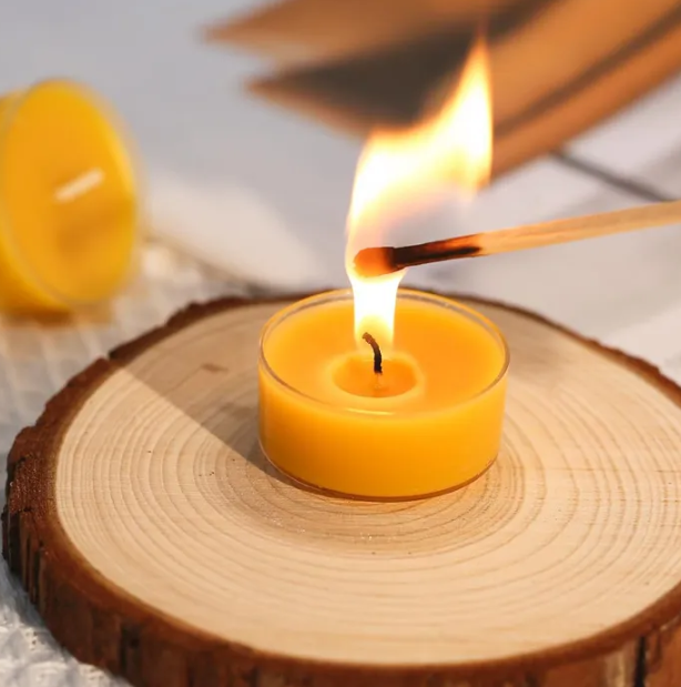 Beeswax Tea Candles Pure Beeswax Material Retains Natural Fragrance