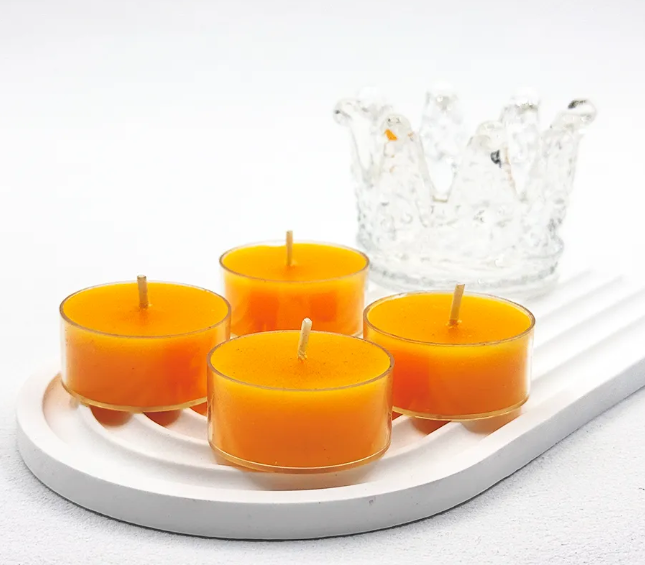 Beeswax Tea Candles Long Burn Time
